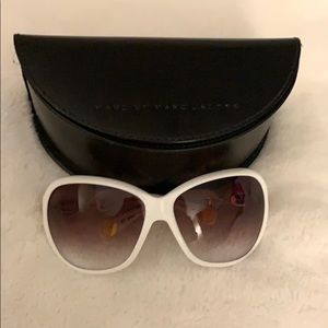Marc by Marc Jacobs Gold and White Sunglasses
